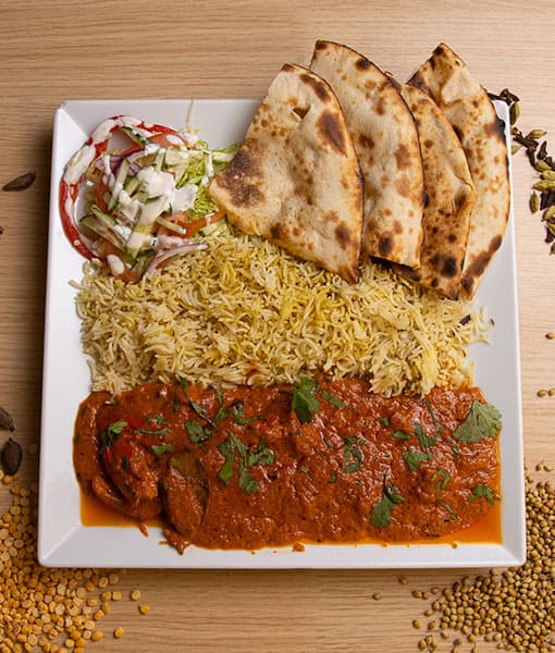 Assiette Poulet Makhani - Butter chicken indien Goa Fast Food Grenoble
